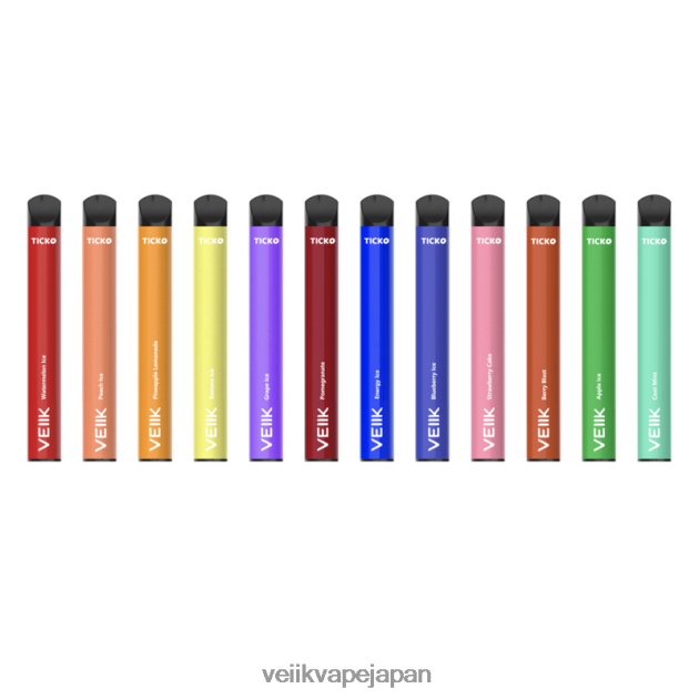 VEIIK Vape Disposable - VEIIK Ticko 使い捨てベイプ 1200 パフ 複数のフレーバー 48804431