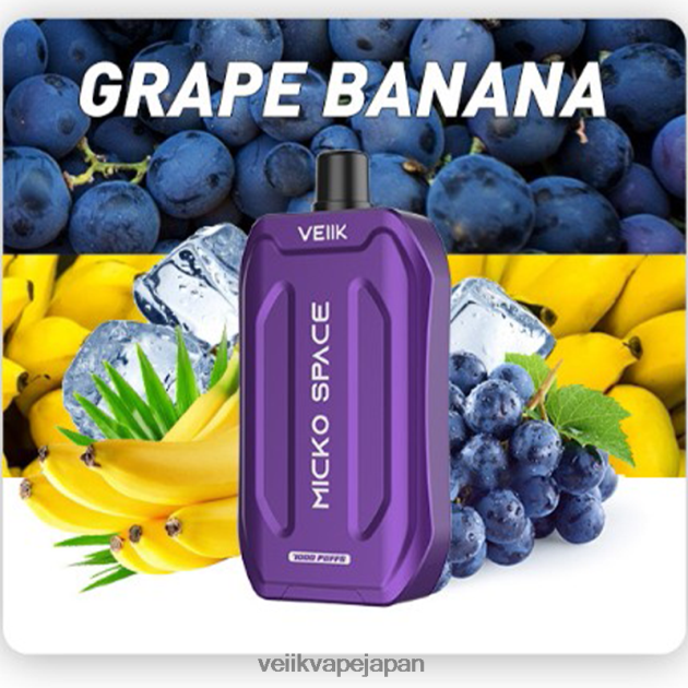 VEIIK Vape Price - VEIIK Micko Space 使い捨てベイプ 7000 パフ ぶどうバナナ 48804435
