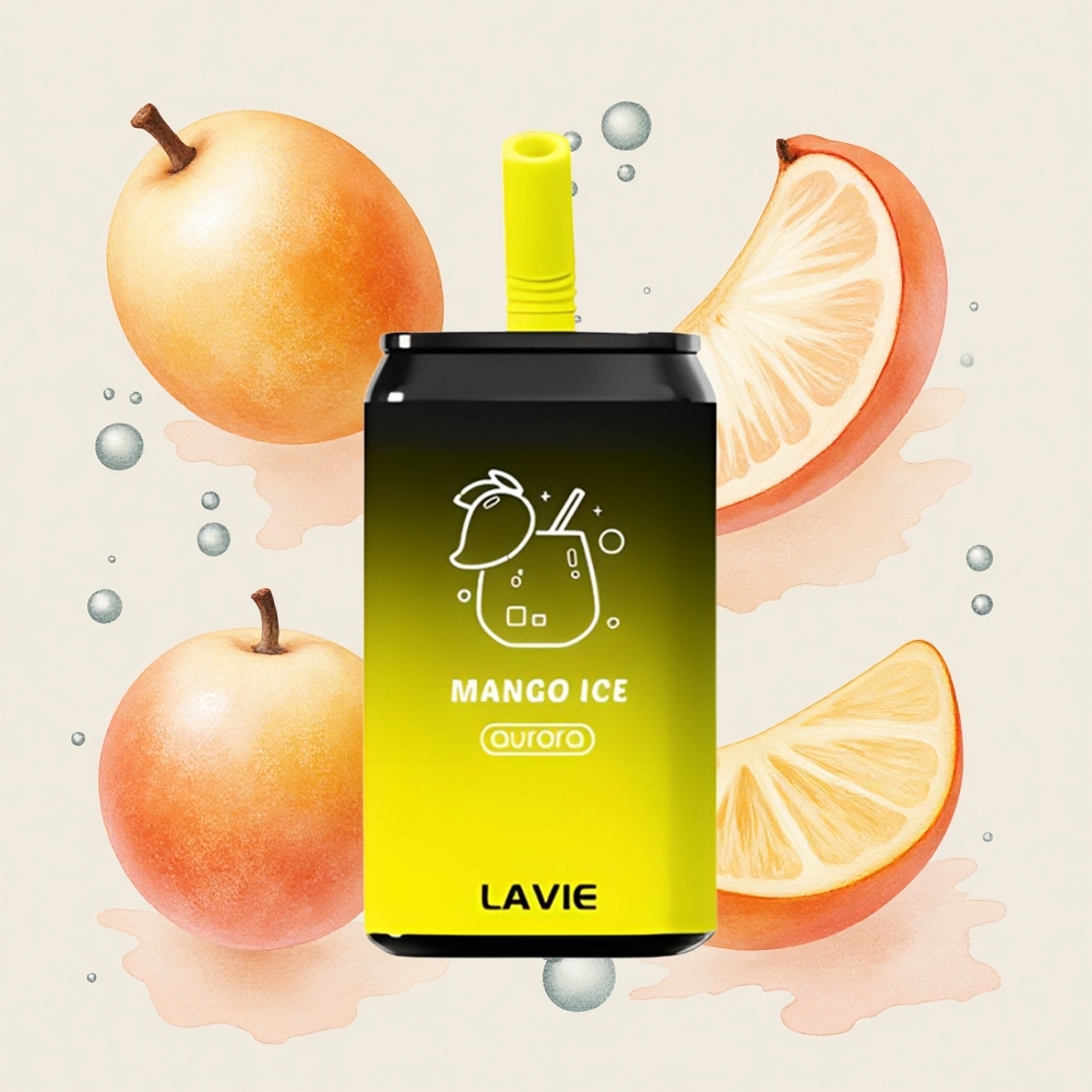マンゴーアイス LAVIE オーロラ 11000パフ 22ML タイプC充電式 650mAh