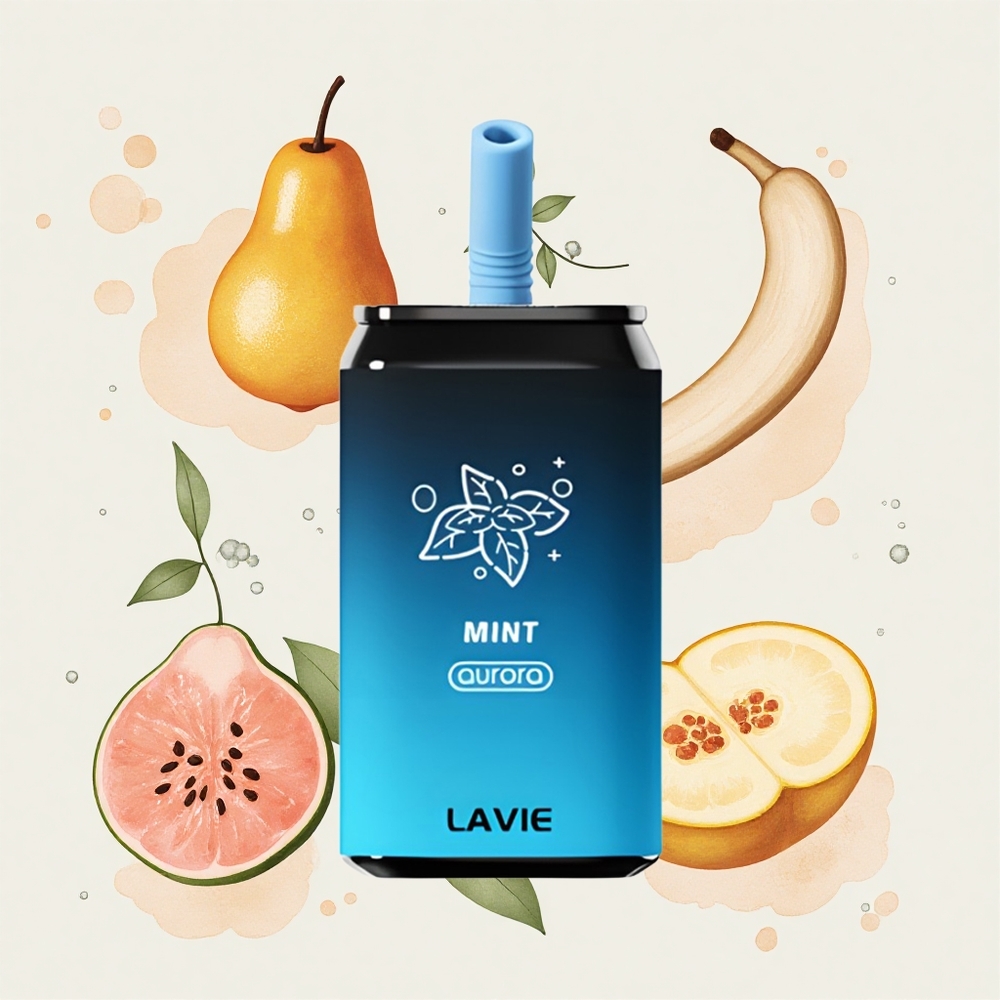 ミント LAVIE オーロラ 11000 パフ 22ML リキッド タイプC充電式