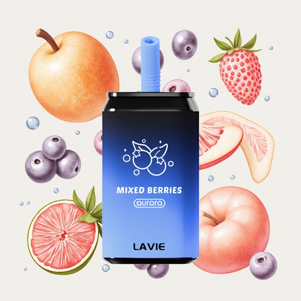 ミックスベリー LAVIE オーロラ 11000パフ 22ML タイプC充電式