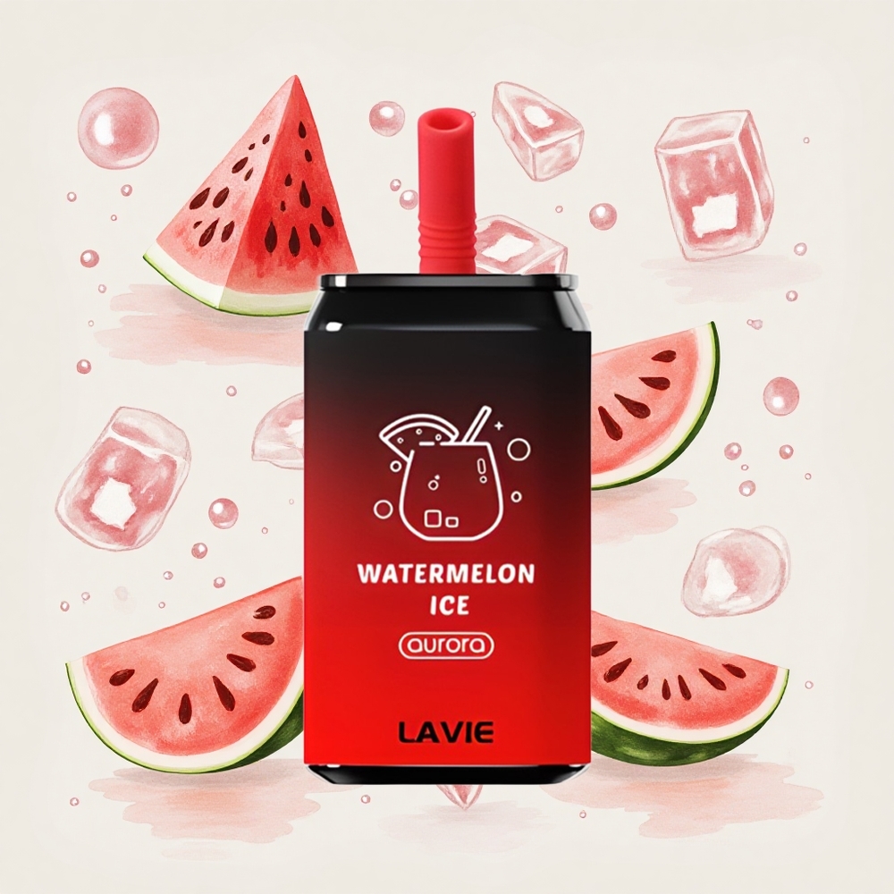 スイカアイス LAVIE オーロラ 11000プッフ タイプC充電式 650mAh 22ML