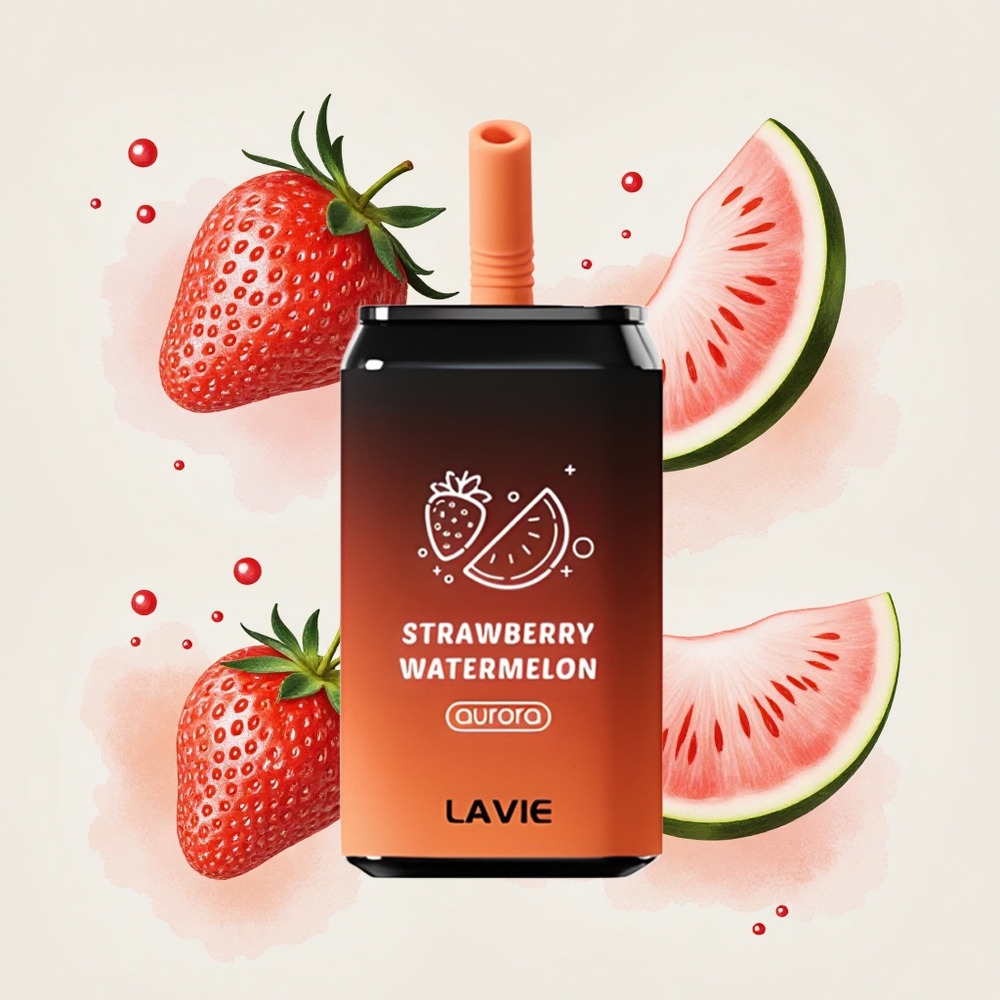 ストロベリーメロン LAVIE オーロラ 11000パフ 充電式Type-C バッテリー容量650mAh