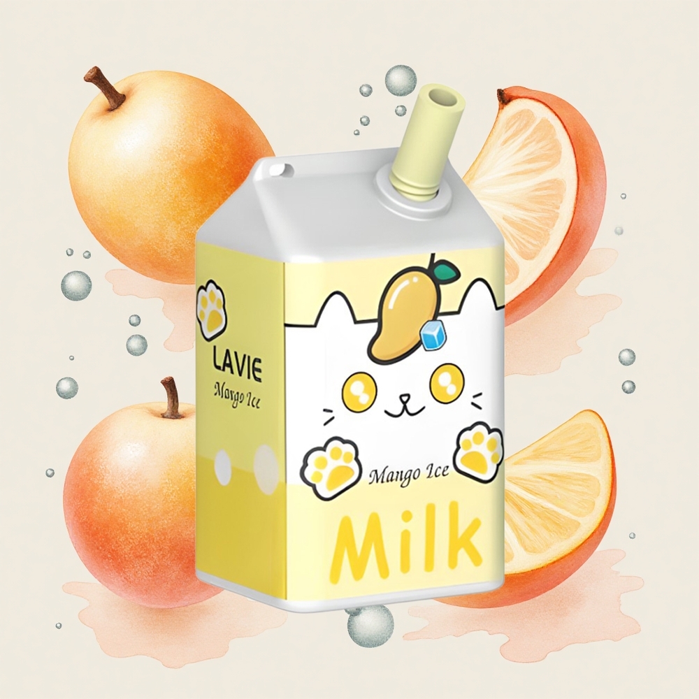 マンゴーアイス LAVIE Milk 7000パフ 16ML リチャージャブル Type C