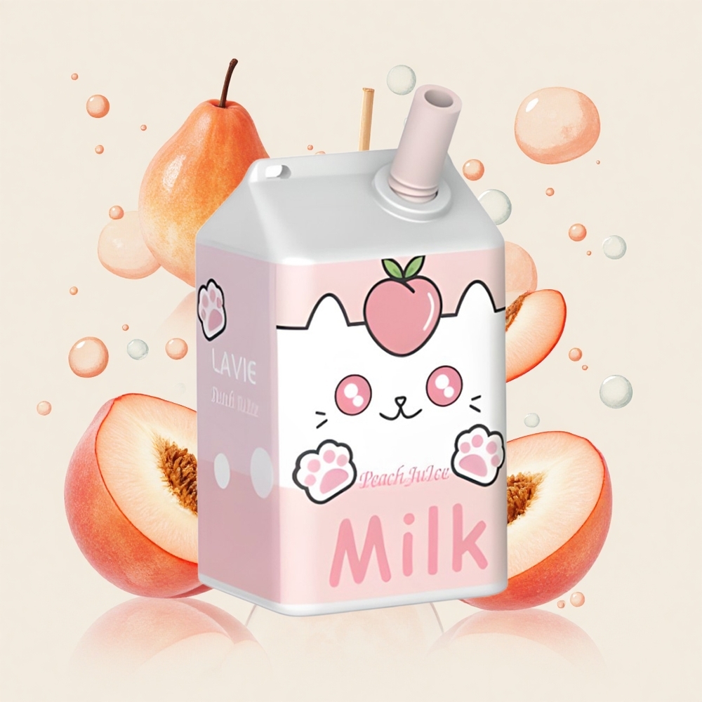 ピーチジュース LAVIE Milk 7000回吸引 タイプC充電式 16ML 600mAh