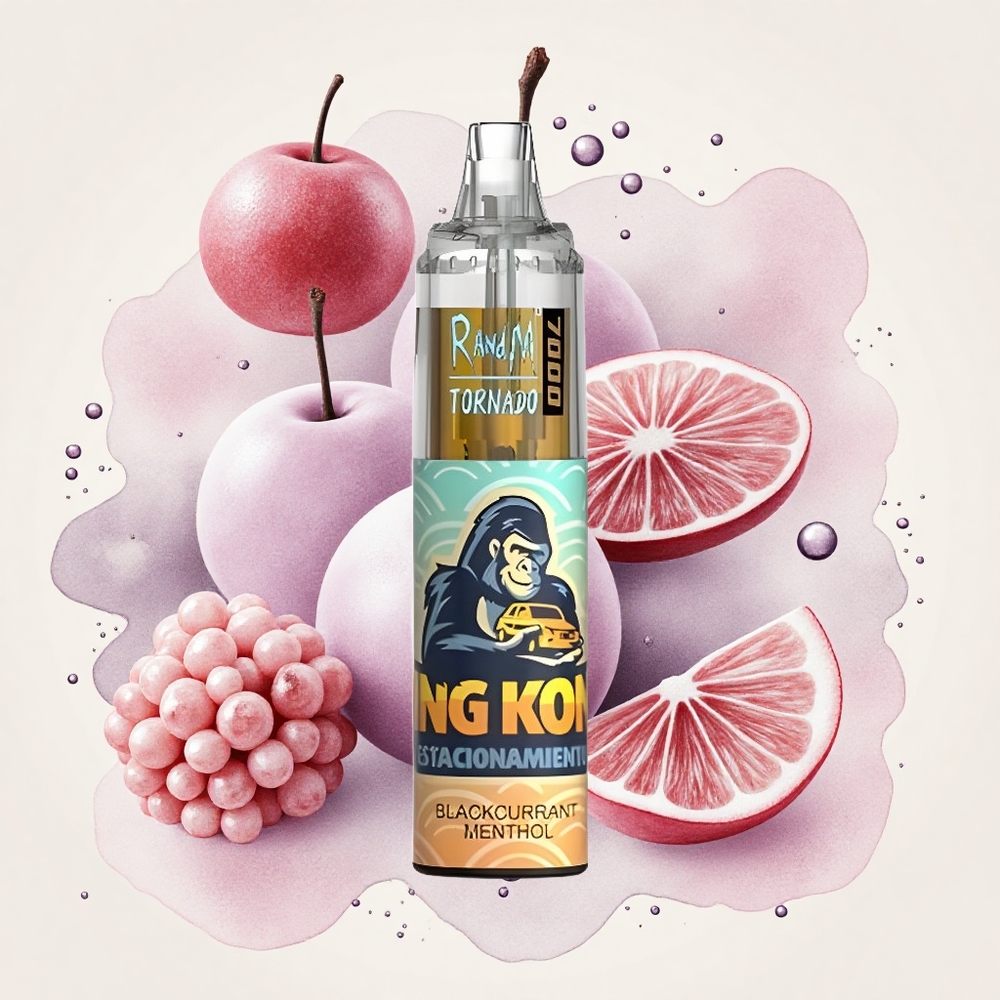 ブラックカラントメンソール RandM Fumot トルネード 7000パフ 14ML メッシュコイル タイプC