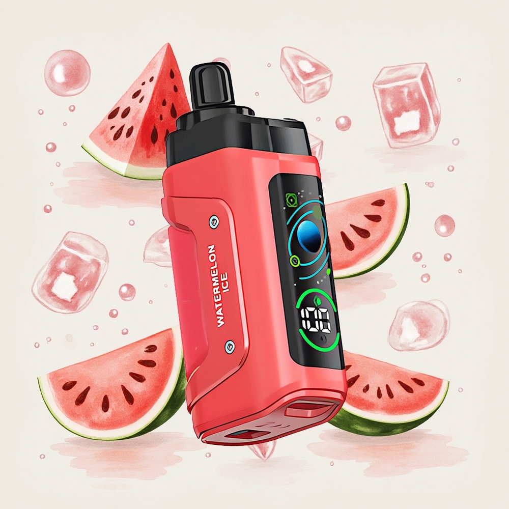 スイカアイス ラズバー 45000パフ 1.0オームメッシュコイル タイプC充電式 20mg/ml