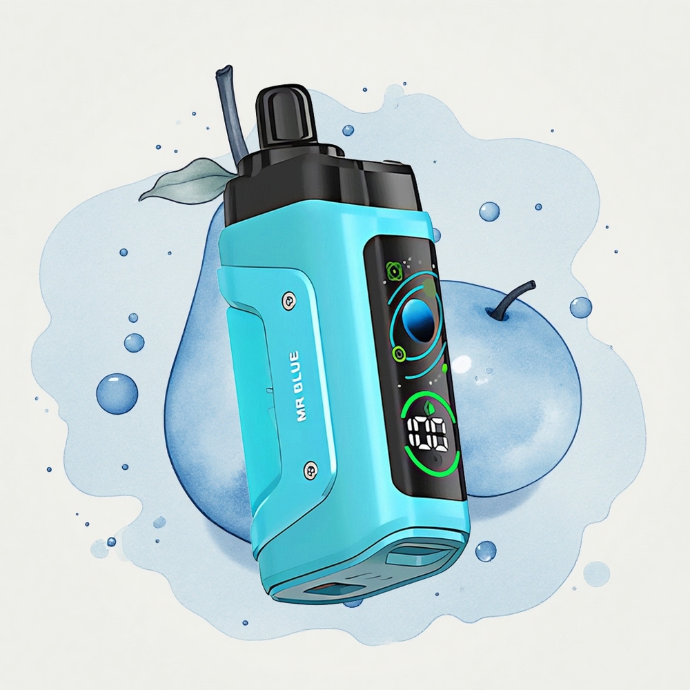 ブルーベリーラズ バー Razz Bar 45000回吸引 ディスポーザブルベイプ 1.0オームメッシュコイル タイプC充電式